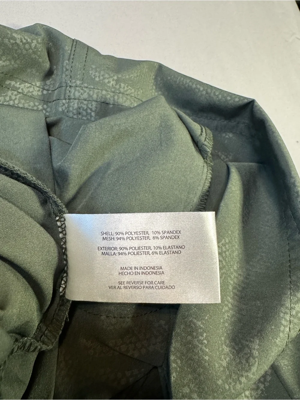 Orvis Women’s Athletic Skort Olive Green w/Snake Embossing Size S